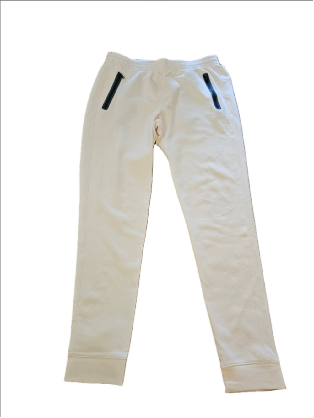 Men's Old Navy Dynamic Joggers Size L Tall Creme Black